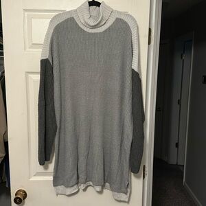 Lane Bryant tunic color block sweater 26/28